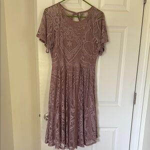 ASOS Maternity Elegant Mauve Lace Dress